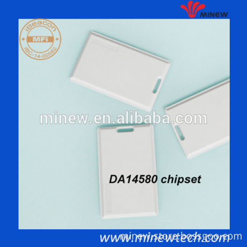 Waterproof ble 4.0 DA14580/nRF52832 card ibeacon